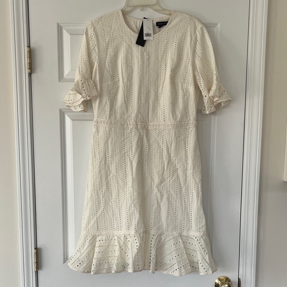Banana Republic Dresses & Skirts - Banana Republic | Cream Eyelet Midi Dress